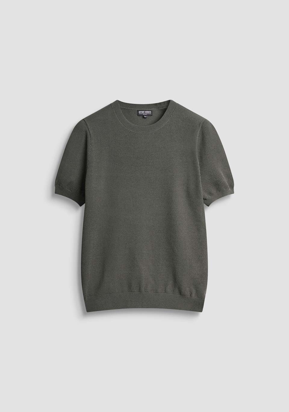 SHORT SLEEVE REGULAR FIT SUPER FINE VISCOSE BLEND JERSEY - Antony Morato Online Shop