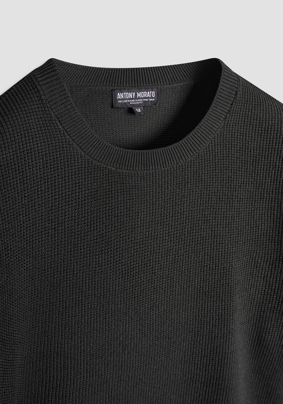KURZARM-PULLOVER REGULAR FIT AUS SUPER FEINER VISKOSEMISCHUNG - Antony Morato Online Shop