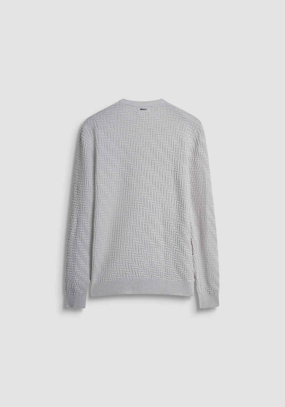 REGULAR FIT SWEATER IN WOOL WITH GEOMETRIC PATTERN - Antony Morato Online Shop