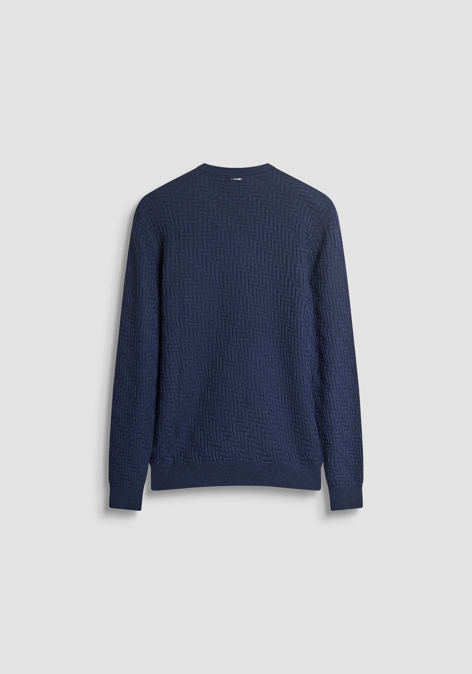 REGULAR FIT SWEATER IN WOOL WITH GEOMETRIC PATTERN - Antony Morato Online Shop