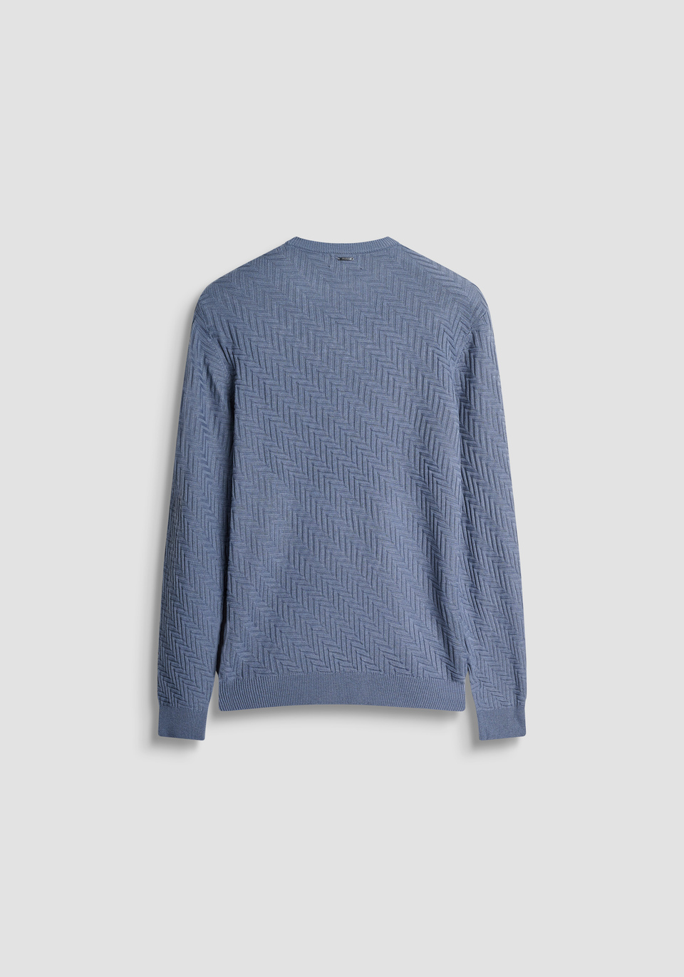 REGULAR FIT SWEATER IN WOOL WITH GEOMETRIC PATTERN - Antony Morato Online Shop