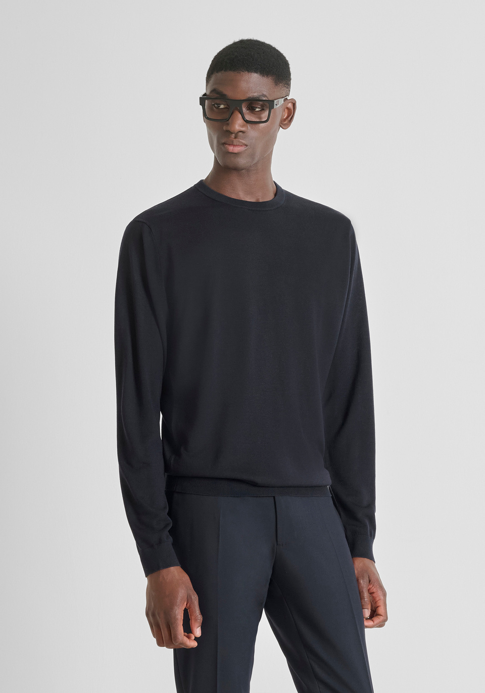 REGULAR FIT WOOL BLEND SWEATER - Antony Morato Online Shop