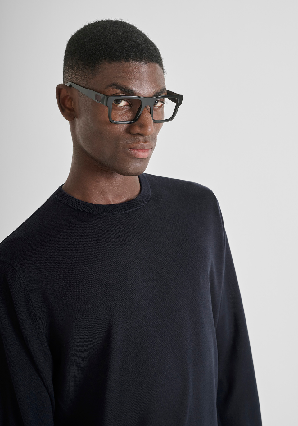 REGULAR FIT WOOL BLEND SWEATER - Antony Morato Online Shop