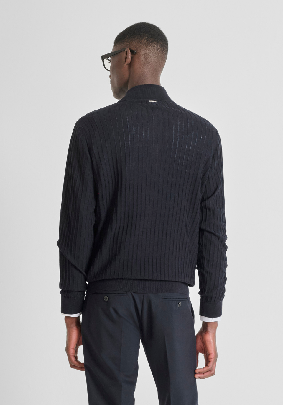 MAGLIA SLIM FIT IN MISTO LANA CON ZIP - Antony Morato Online Shop