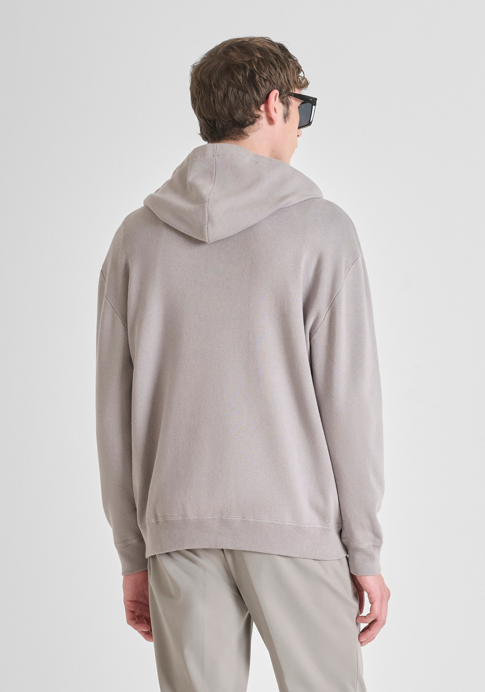 SUDADERA CON CAPUCHA RELAXED FIT DE MEZCLA DE ALGODÓN TACTO SUAVE - Antony Morato Online Shop