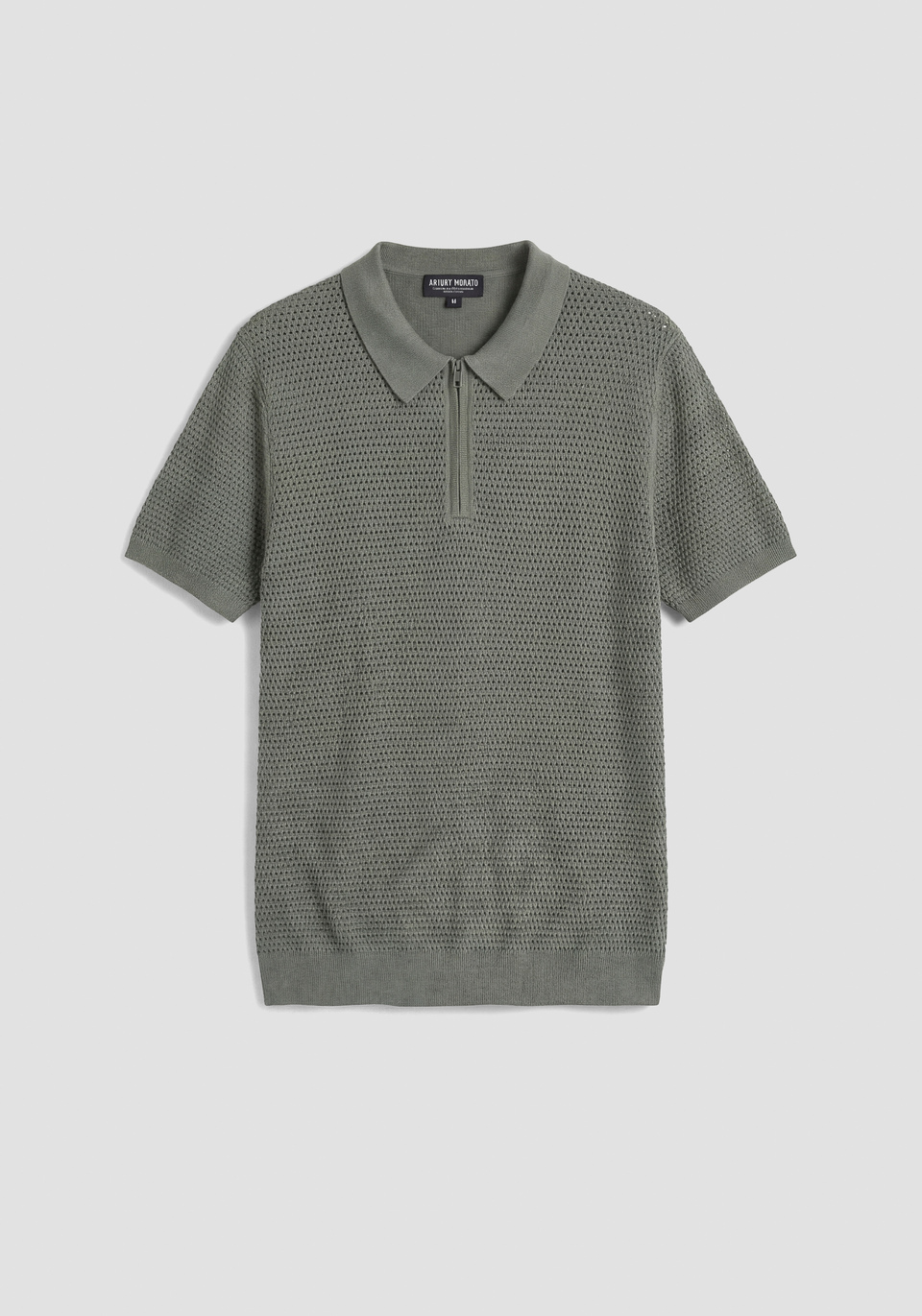 REGULAR-FIT SHORT-SLEEVED POLO SHIRT IN A SOFT COTTON BLEND WITH