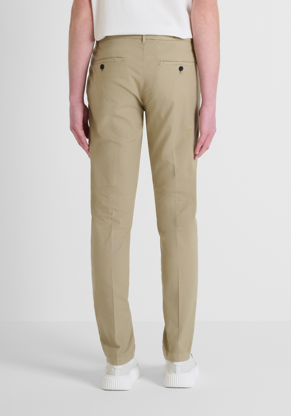 PANTALONI SKINNY FIT "BRYAN" IN COTONE STRETCH DYE CON MICRO PATTERN - Antony Morato Online Shop