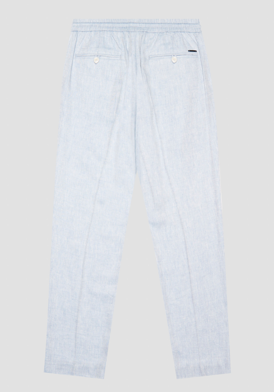 REGULAR FIT "NEIL" LINEN BLEND PANTS WITH DRAWSTRING - Antony Morato Online Shop