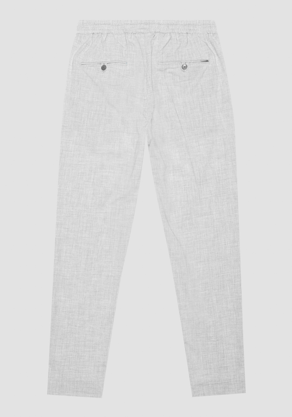 REGULAR FIT "NEIL" VISCOSE BLEND STRETCH FABRIC PANTS WITH DRAWSTRING - Antony Morato Online Shop