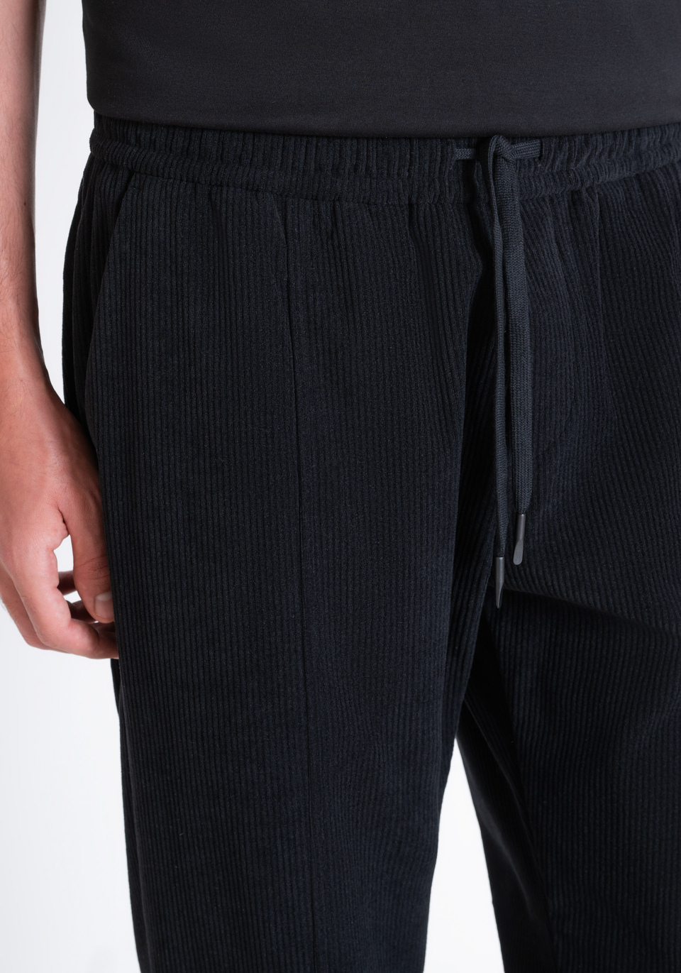 REGULAR FIT WORKED CORDUROY TROUSERS - Antony Morato Online Shop