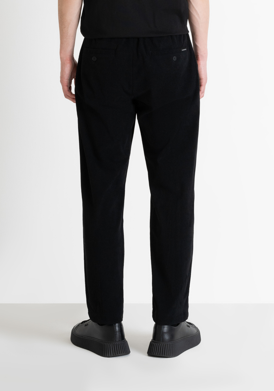 REGULAR FIT WORKED CORDUROY TROUSERS - Antony Morato Online Shop