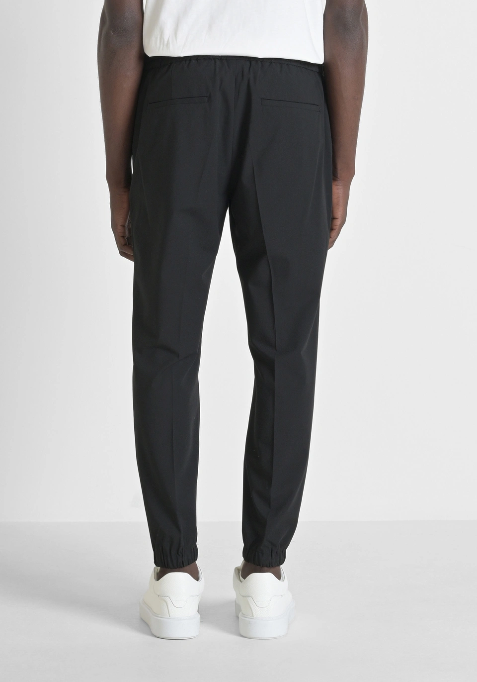PANTALON REGULAR FIT « NATE » EN VISCOSE MÉLANGÉE ÉLASTIQUE - Antony Morato Online Shop
