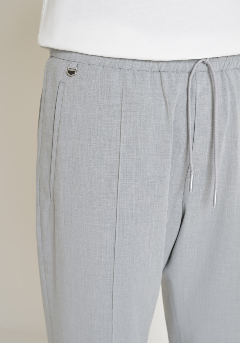 "NATE" REGULAR FIT TROUSERS IN ELASTIC VISCOSE BLEND - Antony Morato Online Shop