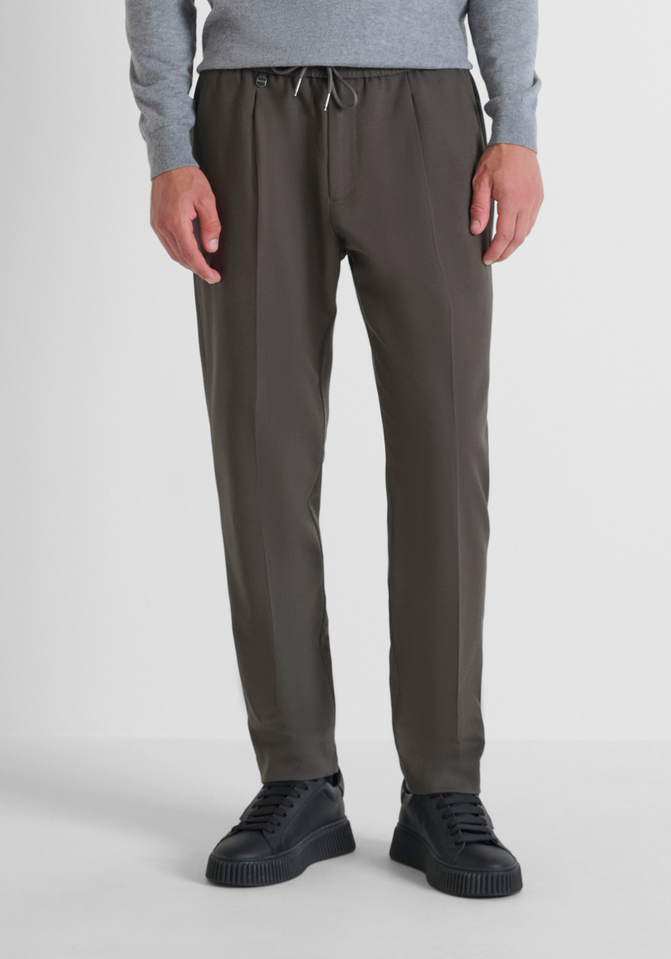 PANTALONI REGULAR FIT "NEIL" IN TWILL MISTO VISCOSA ELASTICA - Antony Morato Online Shop