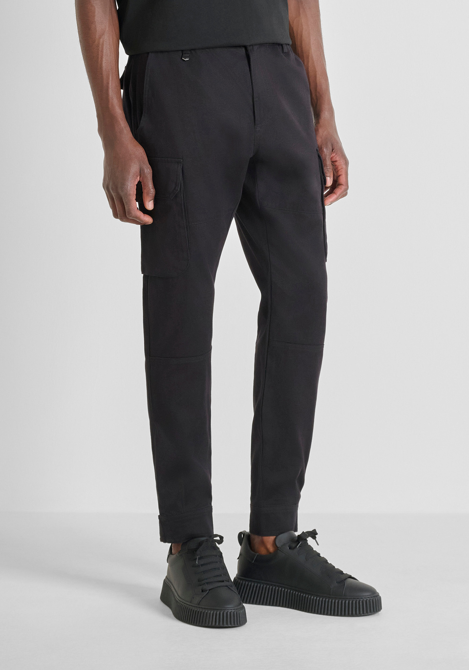 PANTALÓN REGULAR FIT "ELTON" ESTILO CARGO EN MEZCLA DE ALGODÓN - Antony Morato Online Shop