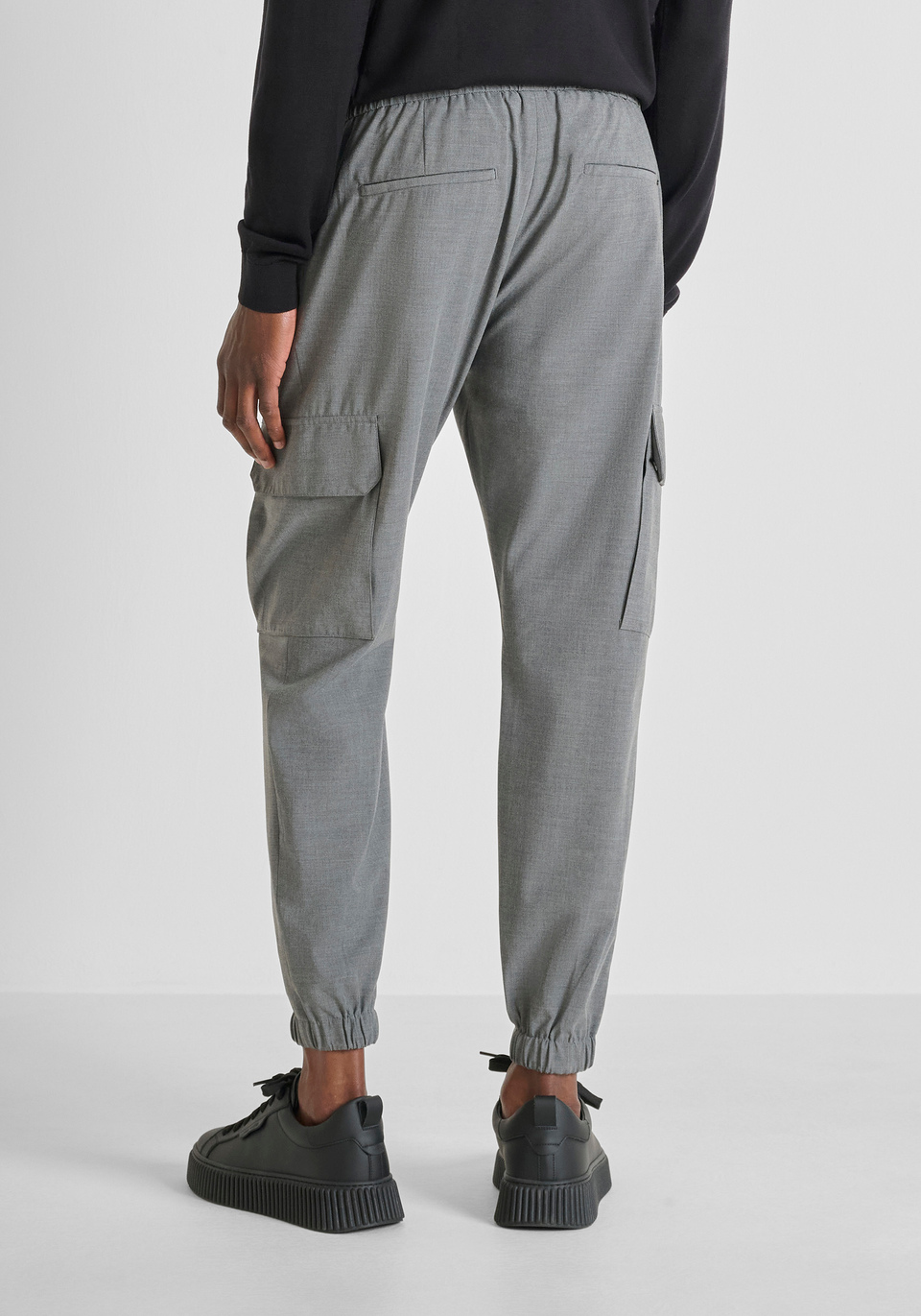 REGULAR FIT "EDWARD" TROUSERS IN STRETCH VISCOSE - Antony Morato Online Shop