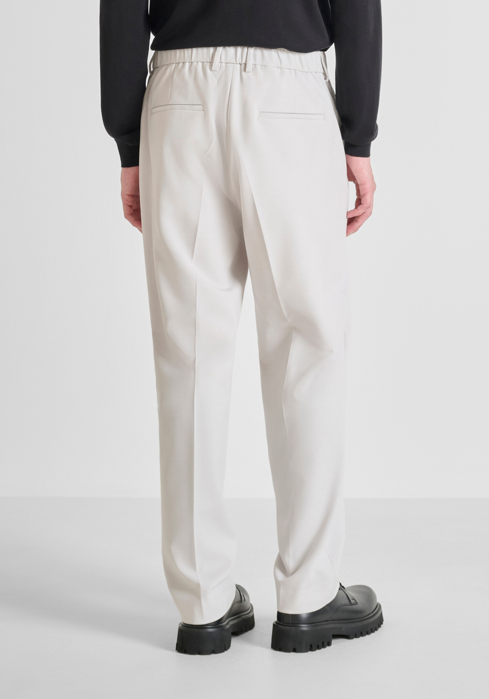RELAXED FIT TROUSERS "EVAN" WOOL BLEND - Antony Morato Online Shop
