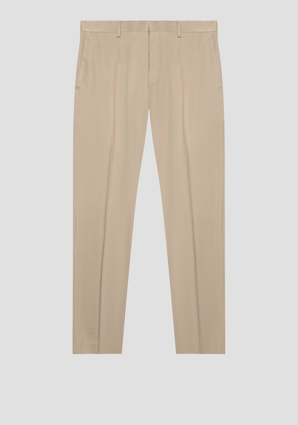 SLIM FIT "BONNIE" PANTS IN VISCOSE BLEND STRETCH FABRIC WITH MICRO EMBOSSED PATTERN - Antony Morato Online Shop