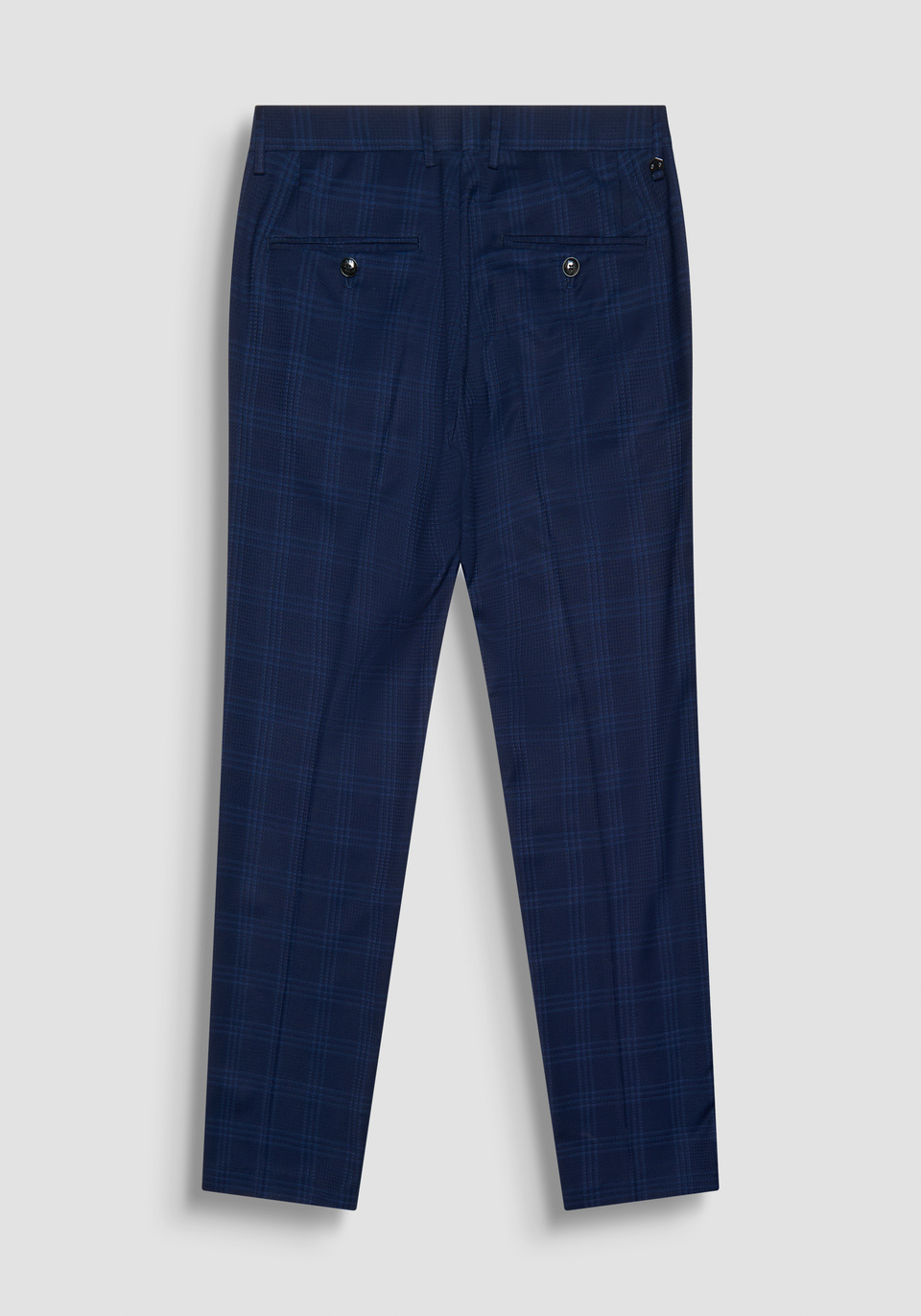 SLIM FIT "BONNIE" TROUSERS WITH CHECK PATTERN - Antony Morato Online Shop