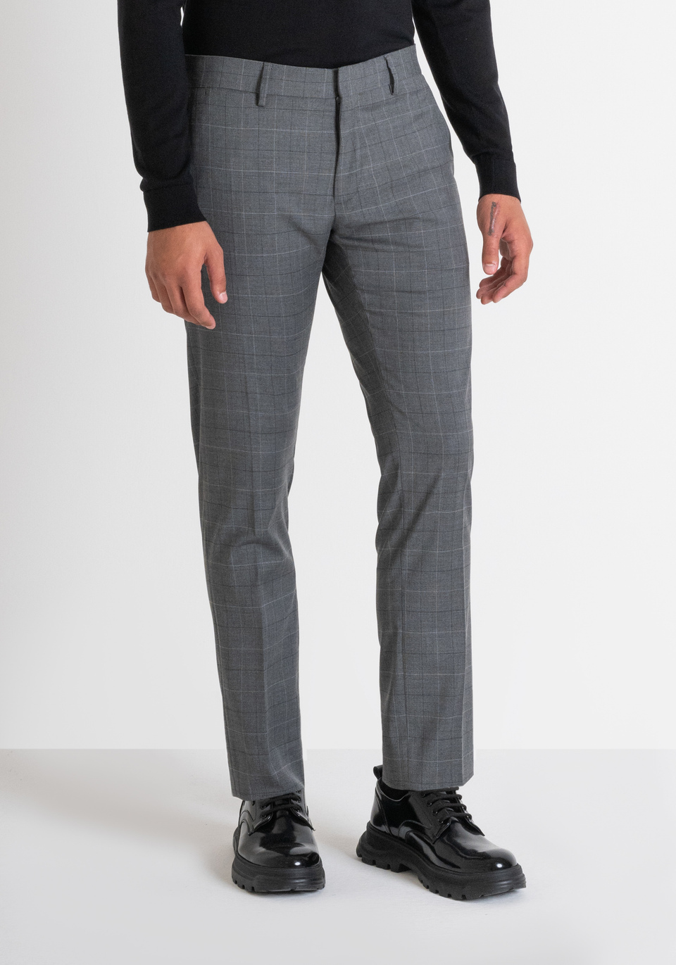HOSE „BONNIE“ SLIM FIT MIT PRINCE OF WALES-MUSTER - Antony Morato Online Shop