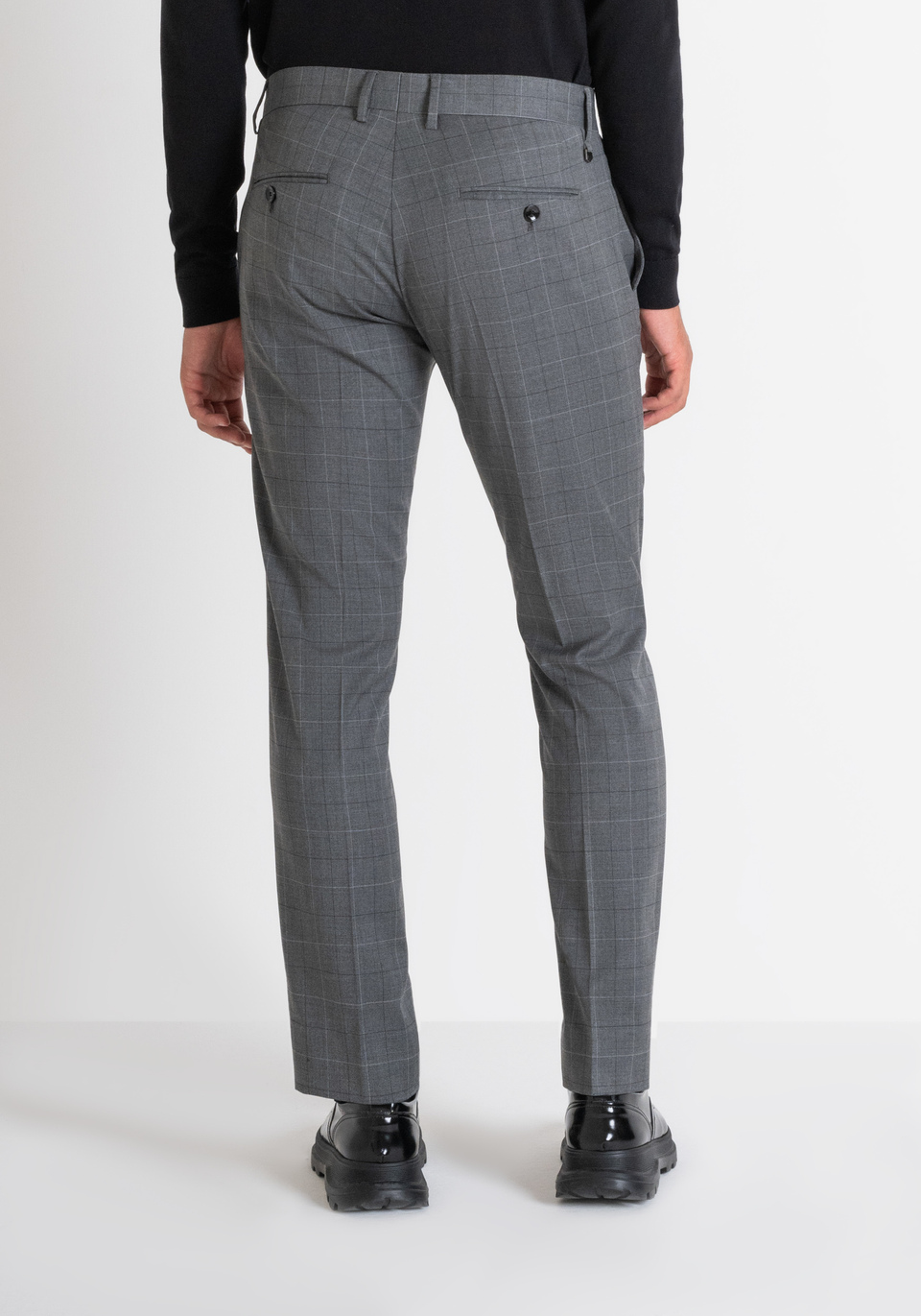HOSE „BONNIE“ SLIM FIT MIT PRINCE OF WALES-MUSTER - Antony Morato Online Shop