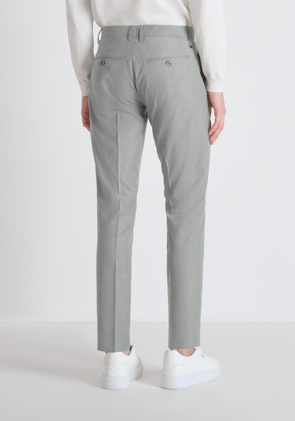 PANTALONES SLIM FIT «BONNIE» CON ESTAMPADO PRÍNCIPE DE GALES