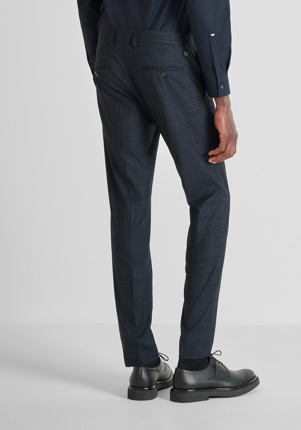 PANTALONES SLIM FIT «BONNIE» EN VISCOSA ELÁSTICA MICROESTAMPADO - Antony Morato Online Shop