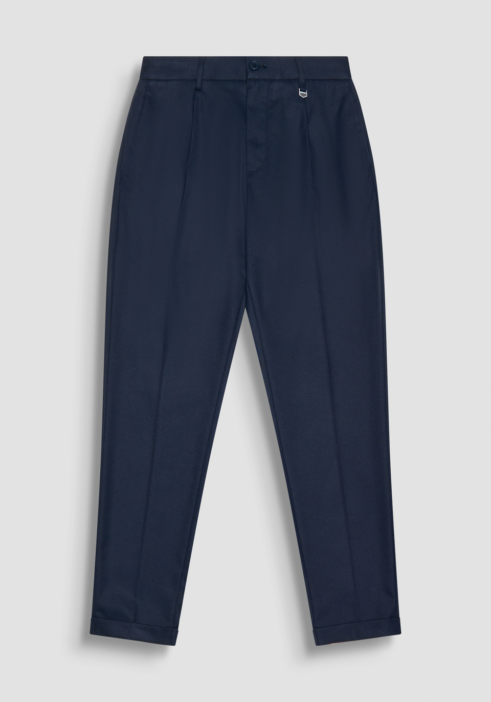 CARROT FIT "GUSTAF" BLUE TROUSERS IN VISCOSE - Antony Morato Online Shop