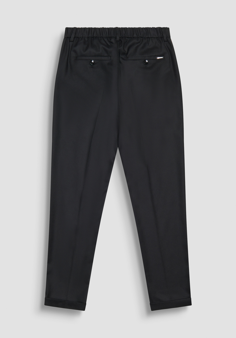 CARROT FIT "GUSTAF" BLACK TROUSERS IN VISCOSE - Antony Morato Online Shop