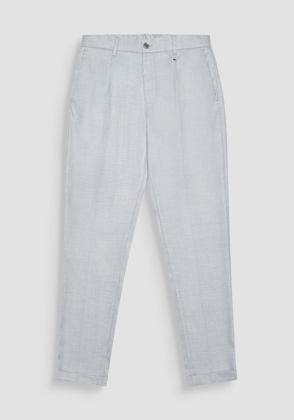 HOSE „GUSTAF“ CARROT FIT GRAU MELIERT AUS VISKOSE - Antony Morato Online Shop