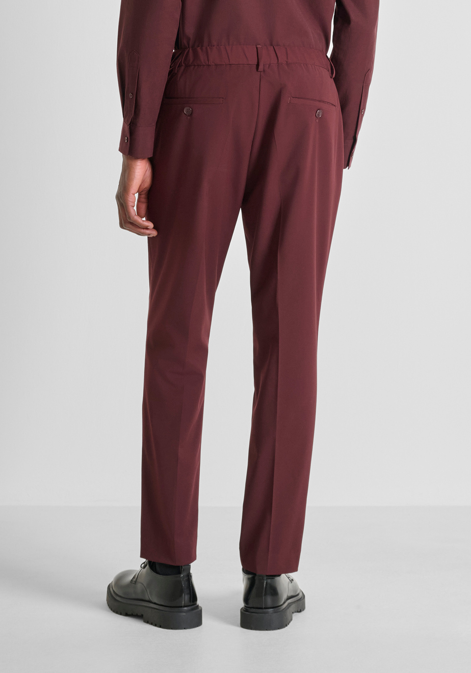 REGULAR FIT TROUSERS "LUIS" STRETCH VISCOSE BLEND - Antony Morato Online Shop