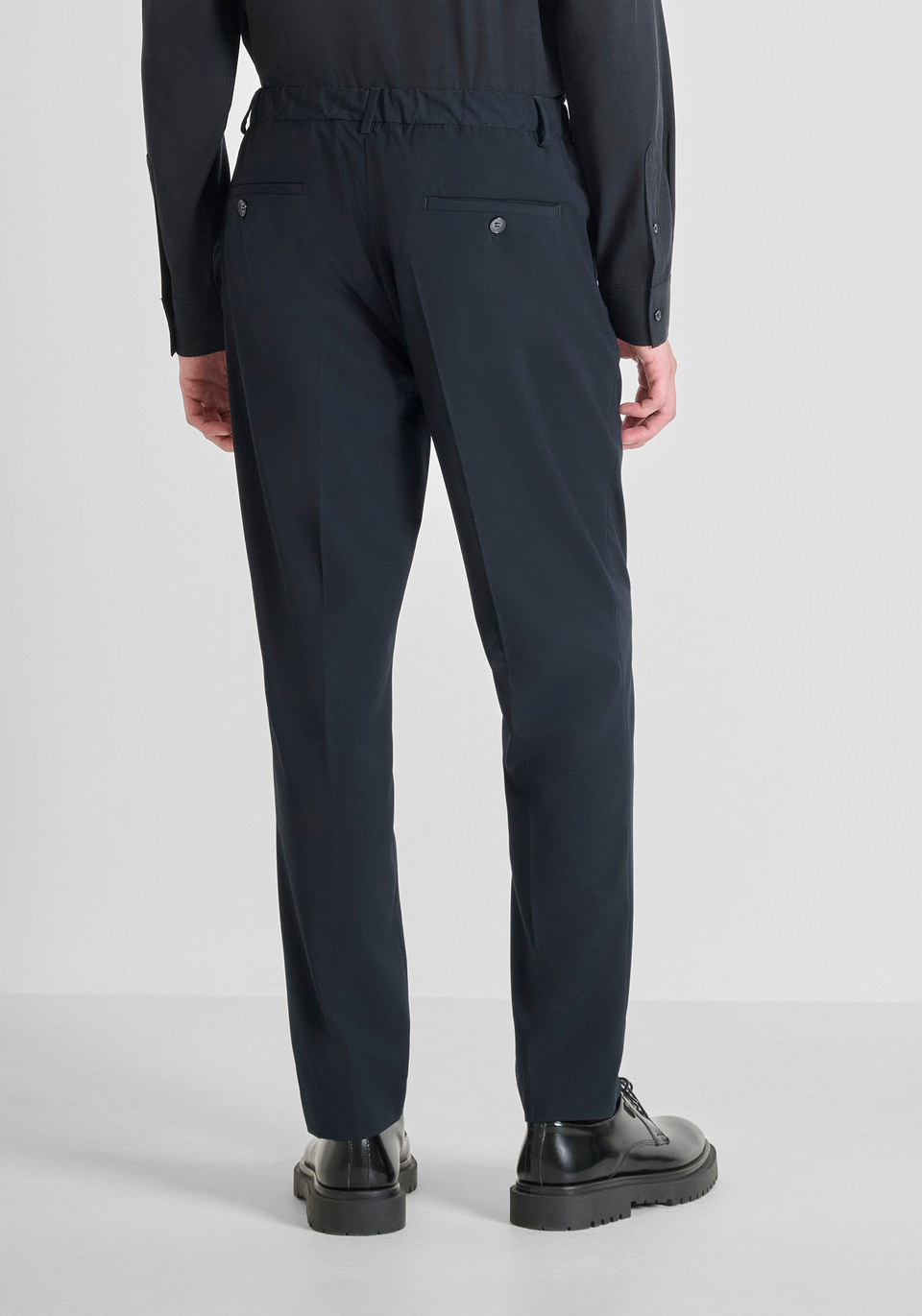 PANTALON REGULAR FIT « LUIS » STRETCH VISCOSE BLEND - Antony Morato Online Shop