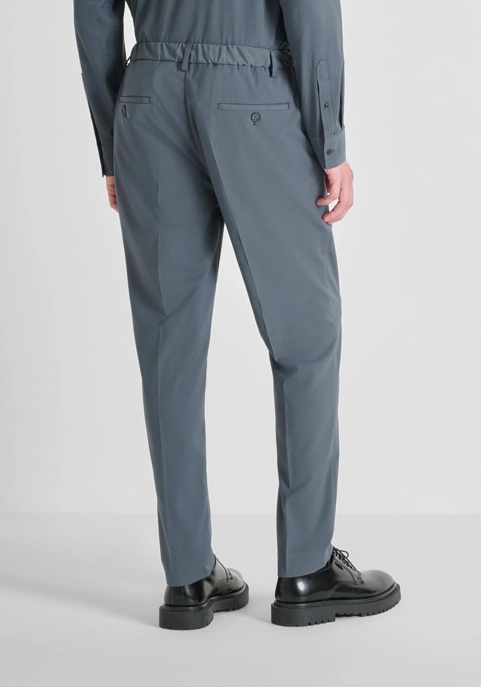 REGULAR FIT TROUSERS "LUIS" STRETCH VISCOSE BLEND - Antony Morato Online Shop