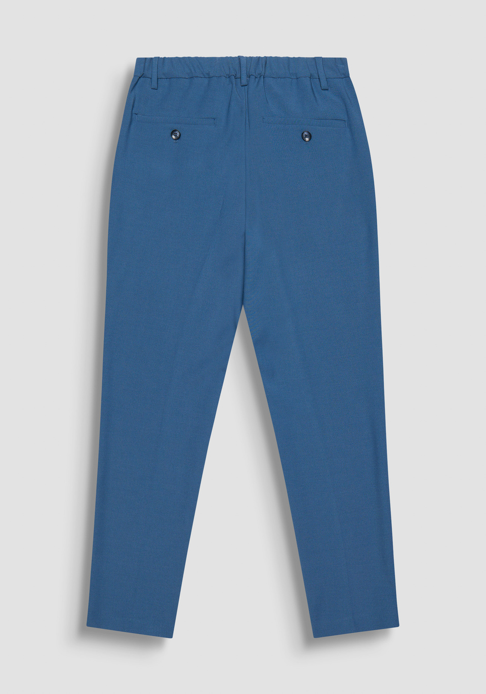 PANTALON « LUIS » REGULAR FIT BLEU EN LAINE MÉLANGÉE - Antony Morato Online Shop