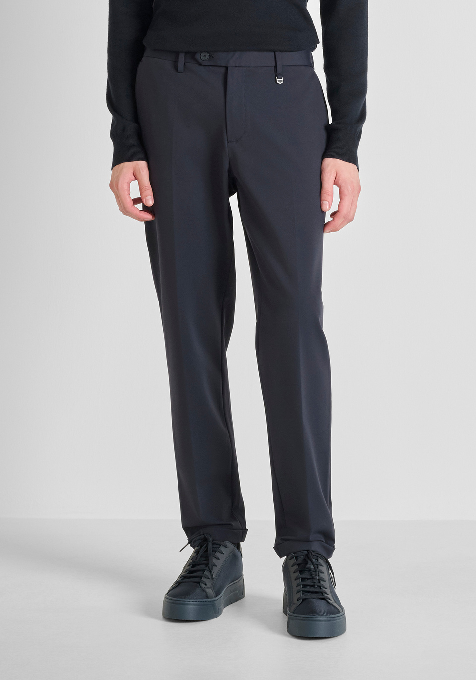 SLIM FIT "RAD" TROUSERS IN BI-STRETCH TECHNICAL FABRIC - Antony Morato Online Shop