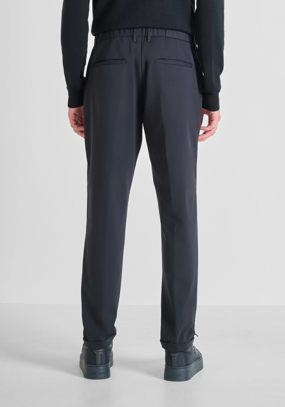 SLIM FIT "RAD" TROUSERS IN BI-STRETCH TECHNICAL FABRIC - Antony Morato Online Shop