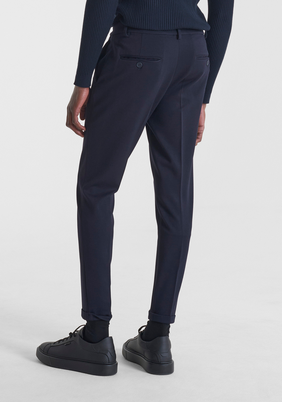 SUPER SKINNY FIT "ASHE" TROUSERS IN STRETCH VISCOSE BLEND - Antony Morato Online Shop