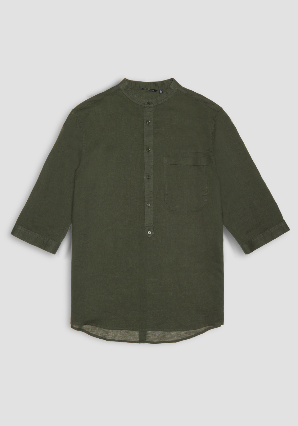 OVERSIZED SHIRT IN LINEN BLEND WITH THREE-QUARTER SLEEVES - Antony Morato Online Shop