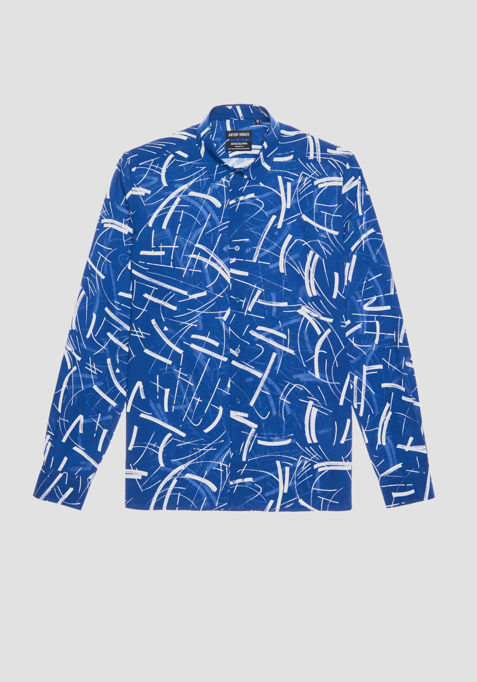 CHEMISE COUPE REGULAR DROITE AVEC IMPRIMÉ ALL-OVER - Antony Morato Online Shop
