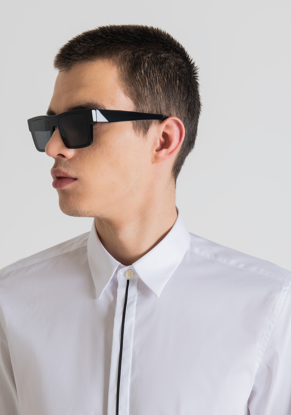Camicia slim fit in cotone elastico - Antony Morato Online Shop