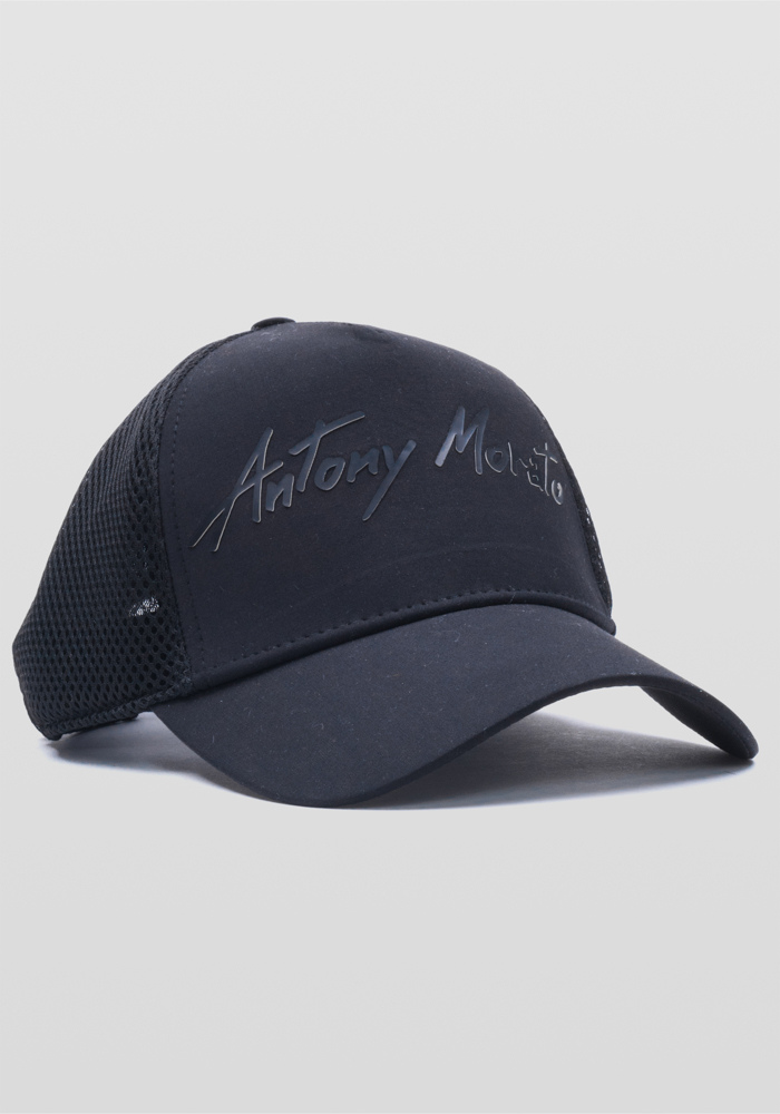 BASEBALL CAP WITH PRINTED LOGO AND MESH PANEL - Antony Morato Online Shop