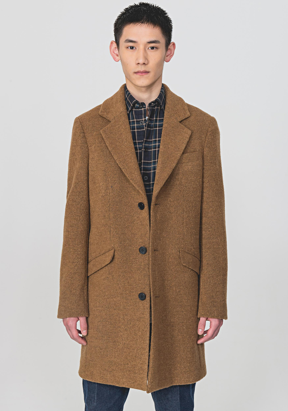 LONGLINE COAT IN A WARM WOOL BLEND - Antony Morato Online Shop