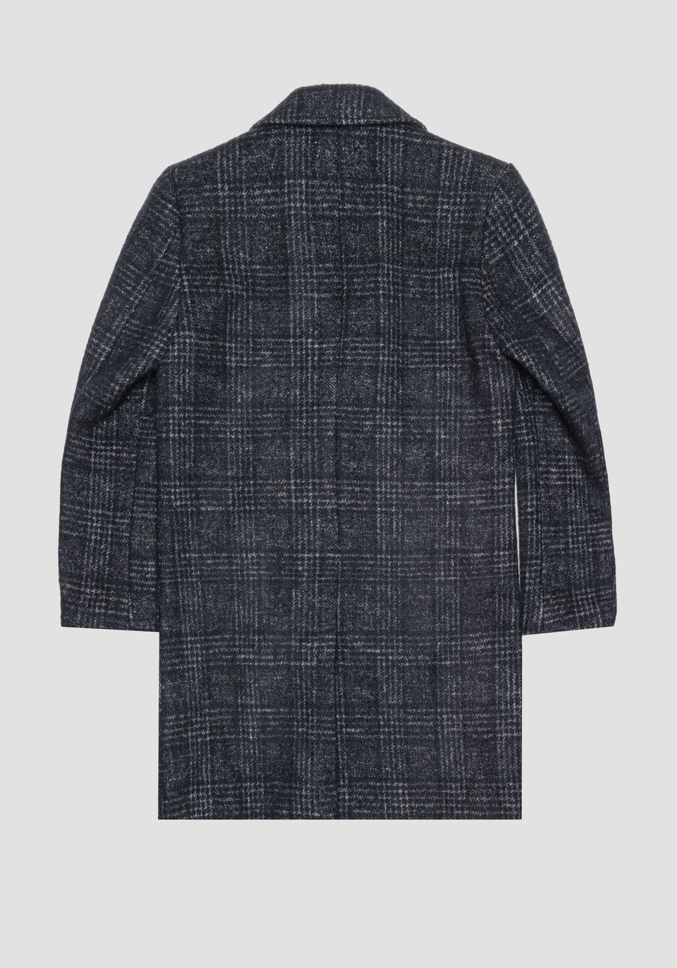 "MATHIAS" REGULAR FIT COAT IN WARM WOOL BLEND FABRIC WITH CHECK PATTERN - Antony Morato Online Shop