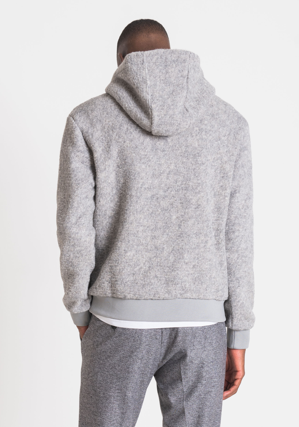 SWEAT-SHIRT COUPE REGULIER EN LAINE MÉLANGÉE BOUCLÉ - Antony Morato Online Shop
