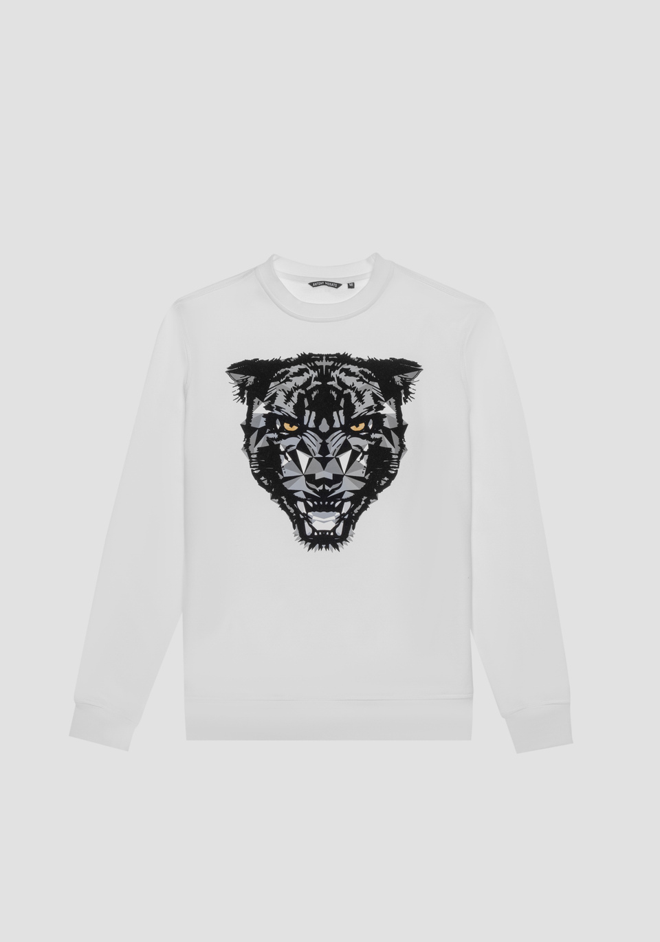 REGULAR FIT SWEATSHIRT IN COTTON BLEND FABRIC WITH PANTHER PRINT - Antony Morato Online Shop