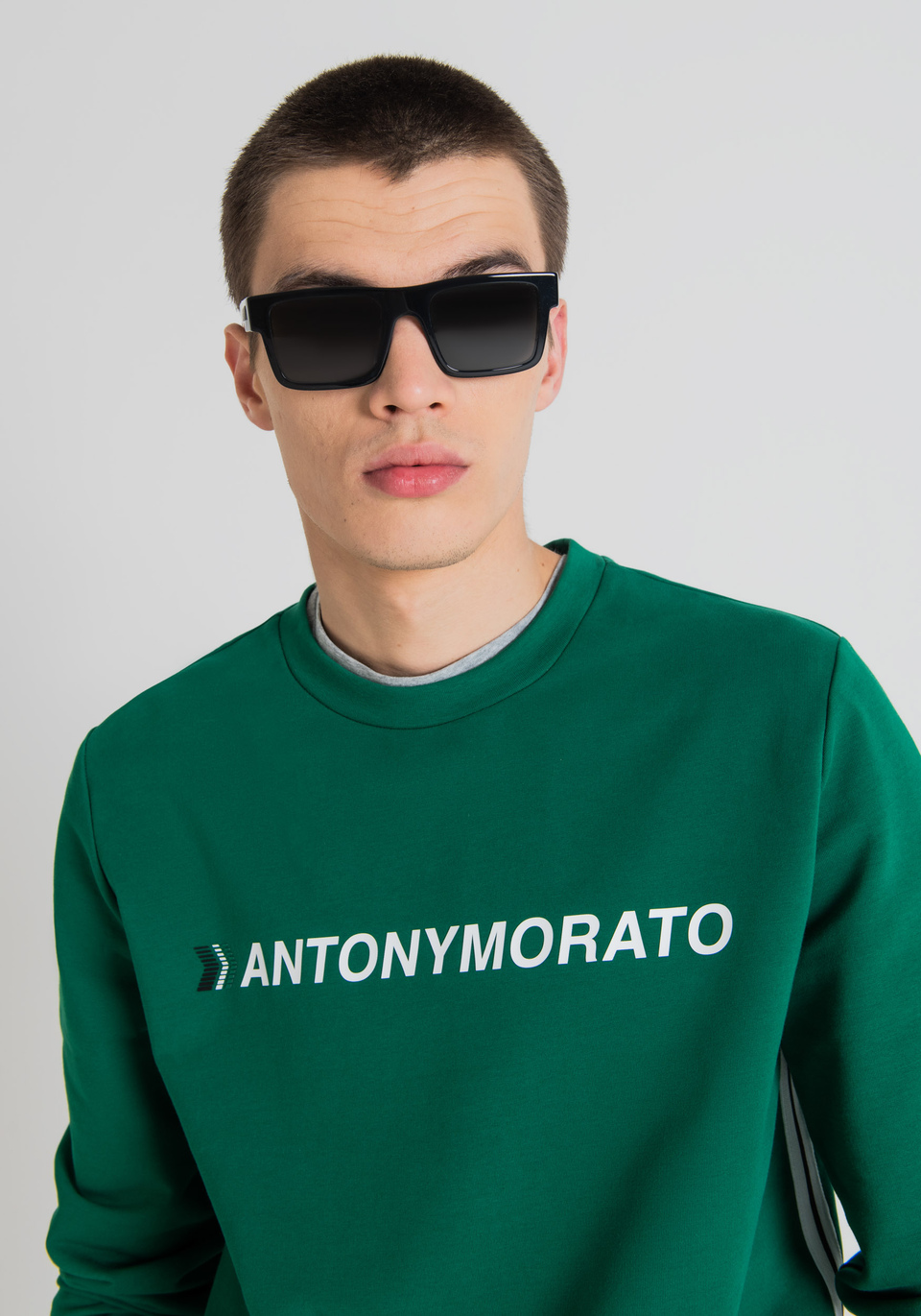 SWEAT-SHIRT SLIM FIT EN COTON DOUX - Antony Morato Online Shop