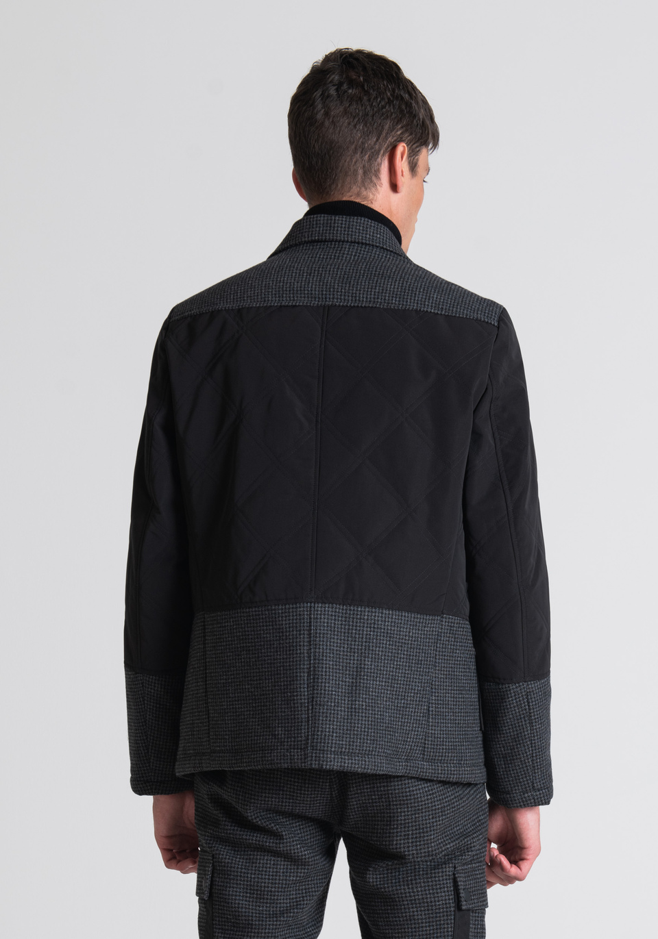"DIANA" REGULAR FIT JACKET WITH WOOL PATCH - Antony Morato Online Shop