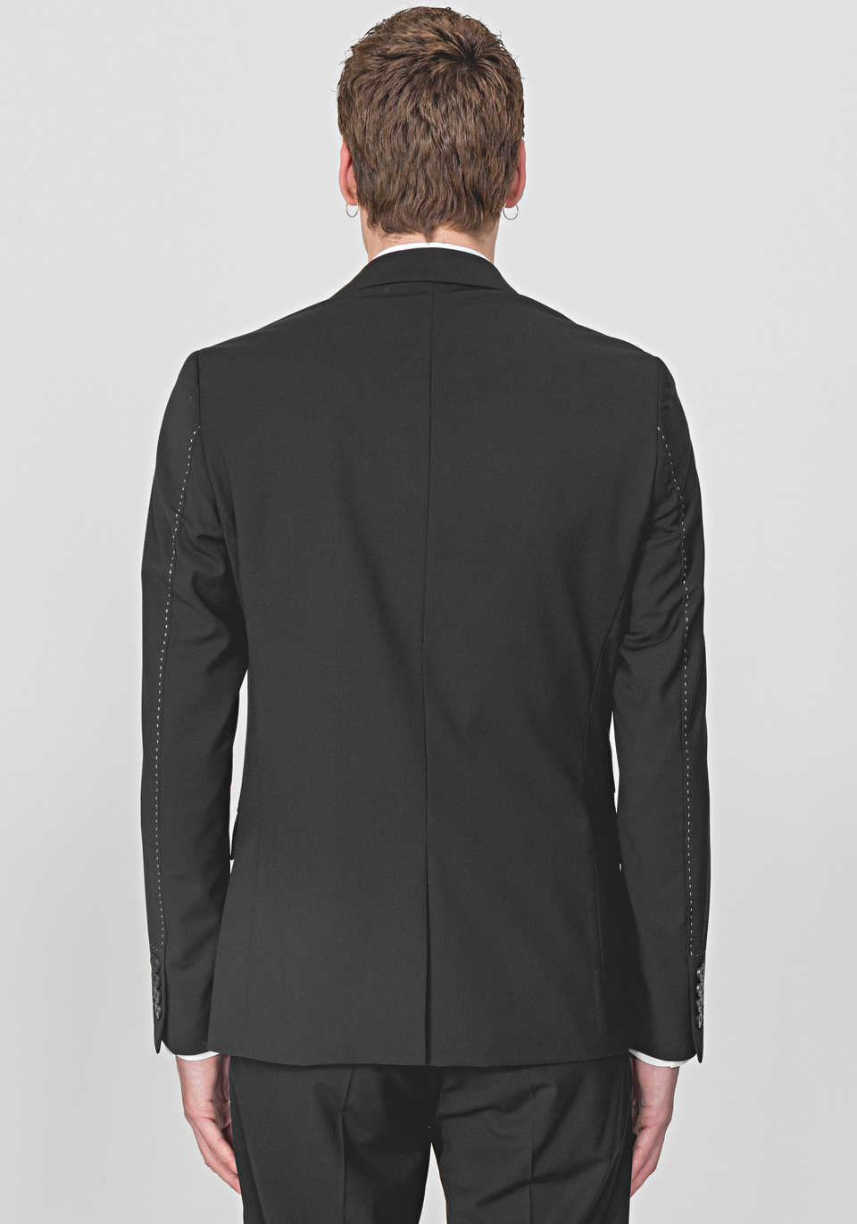 “BRANDY” SLIM-FIT LINED JACKET WITH SARTORIAL STITCHING - Antony Morato Online Shop