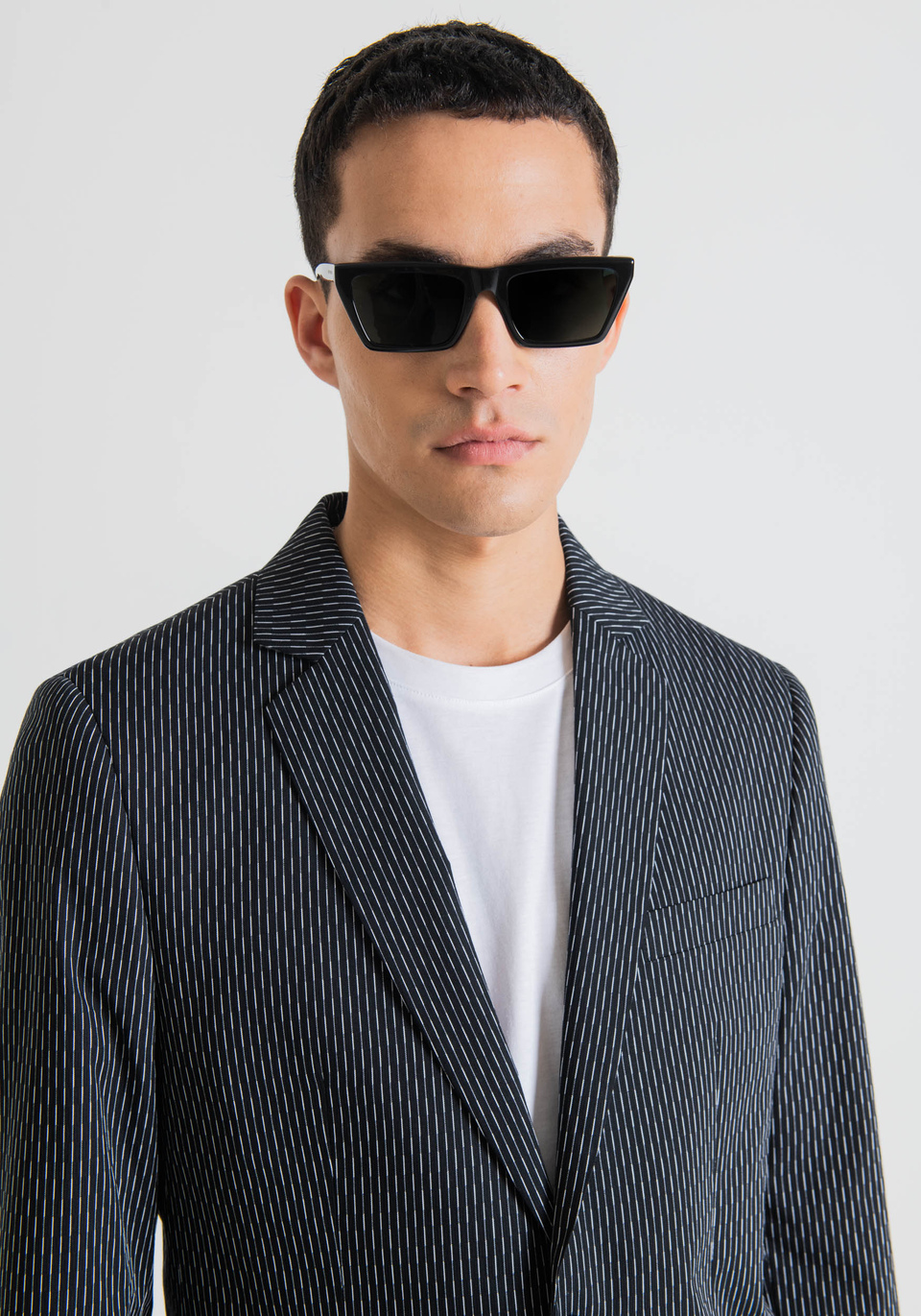 VESTE SLIM FIT « ZELDA » EN COTON DOUX AVEC MICRO-TEXTURE ALL-OVER - Antony Morato Online Shop