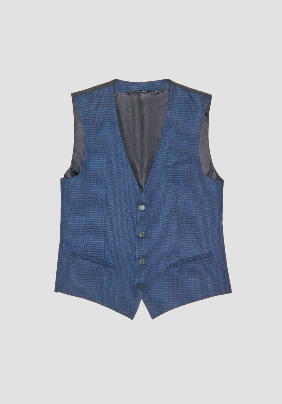 SLIM FIT VEST WITH MICROPATTERN - Antony Morato Online Shop